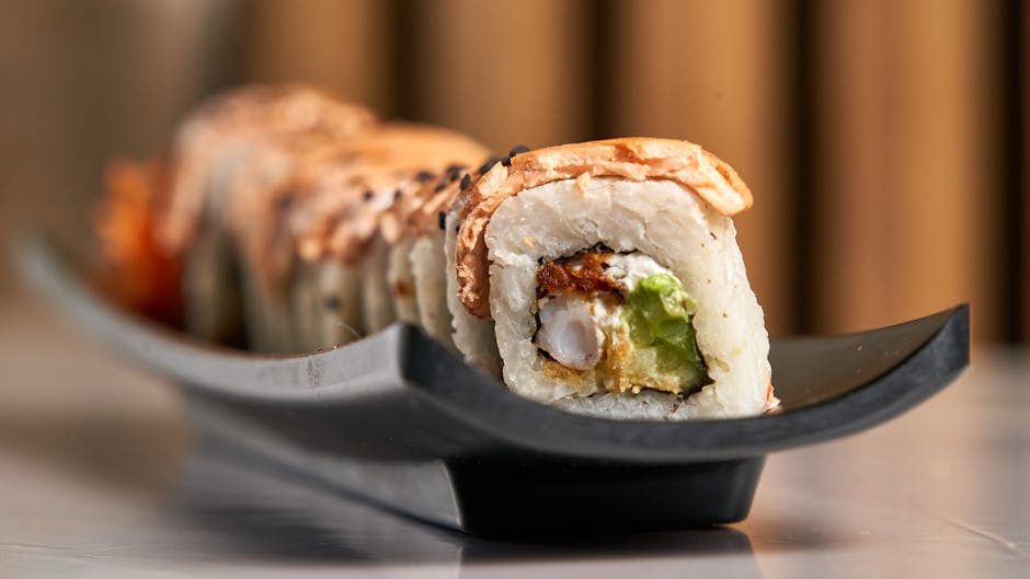 Rainbow roll (8 stk)