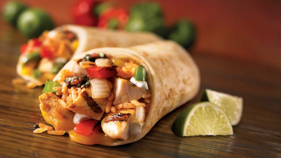 Chicken burrito