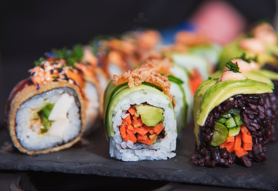 Rainbow roll (8 stk)