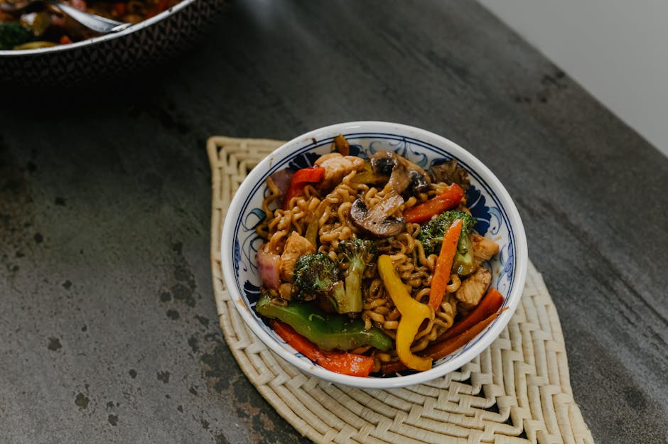 Wok tofu og grønnsaker