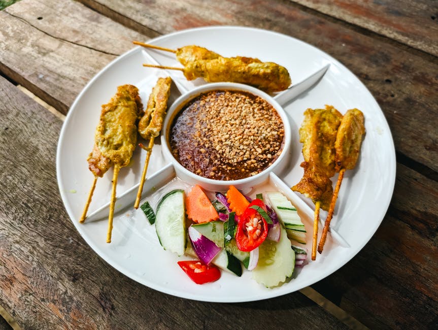 Satay kylling (4 stk)