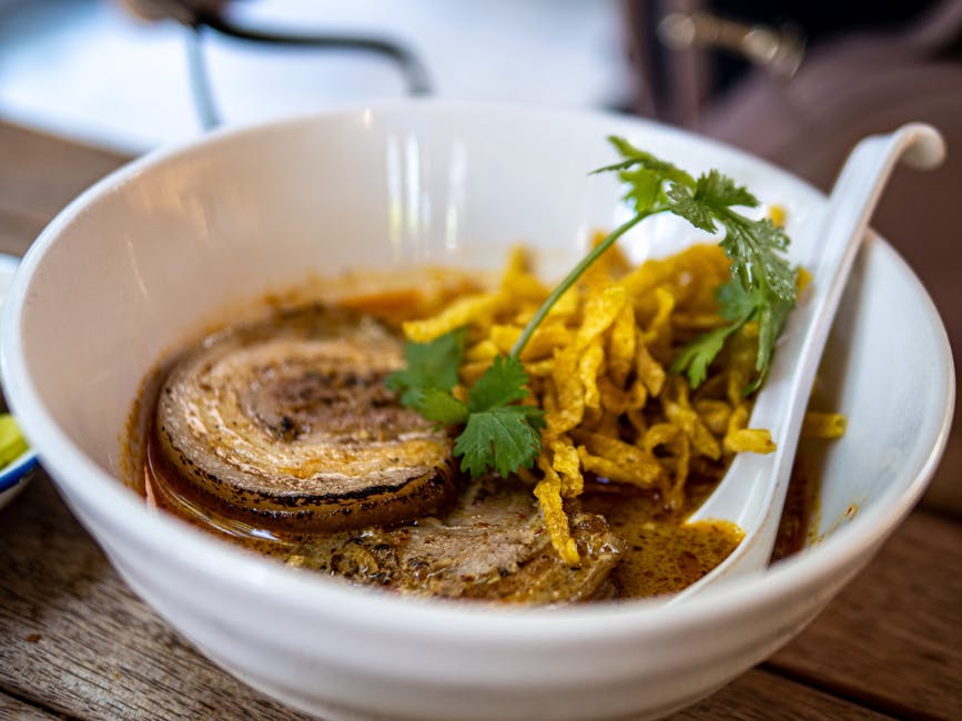 Khao soi (kylling)