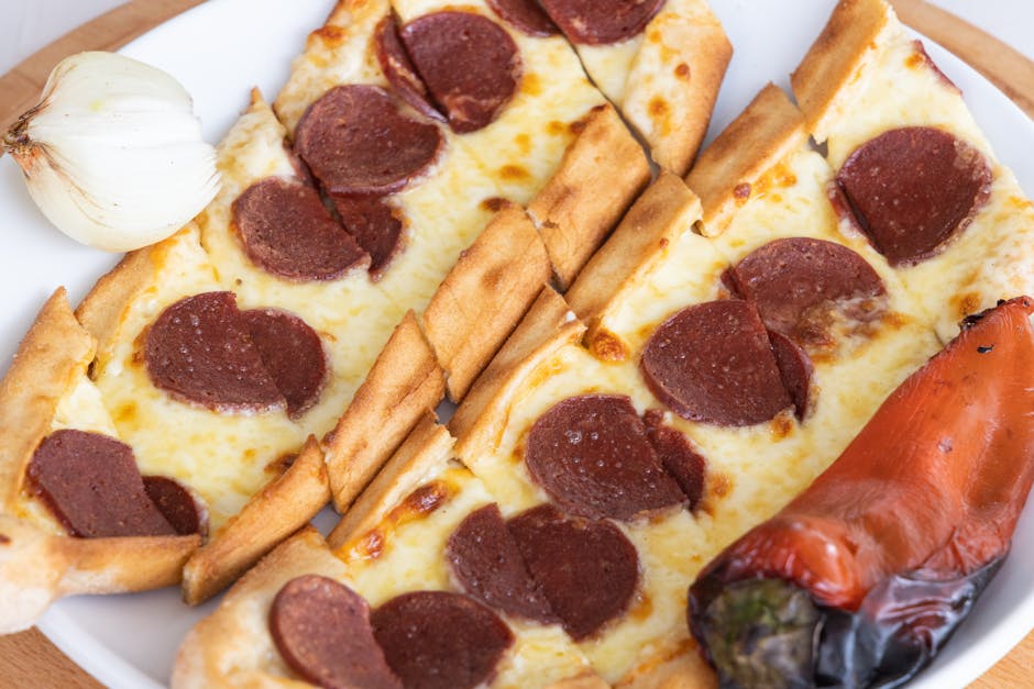 Pide med ost og kjøtt