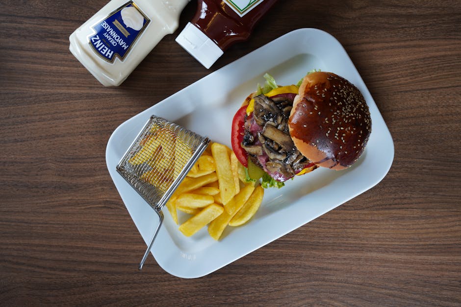 Mushroom Swiss burger