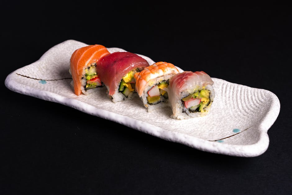 Rainbow roll (8 stk)
