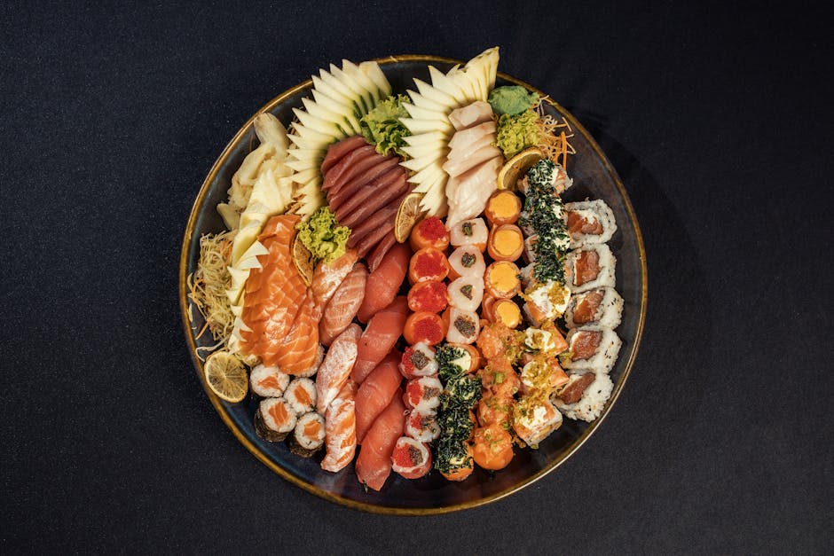 Assortert sashimi (10 stk)