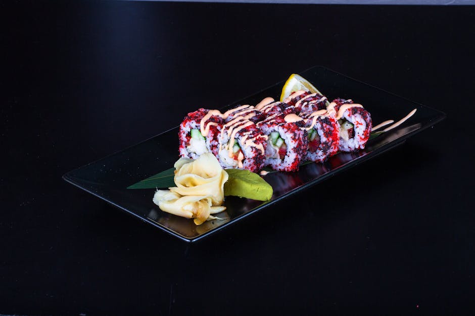 Rainbow roll (8 stk)